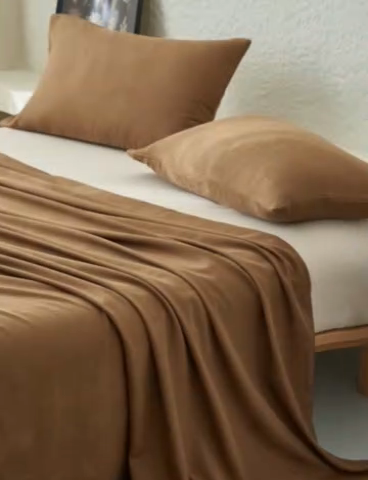 91家纺网 家纺一手货源 找家纺 早晨家纺 2025新款肌理纹纯棉提花床单 肌理纹床单-中灰