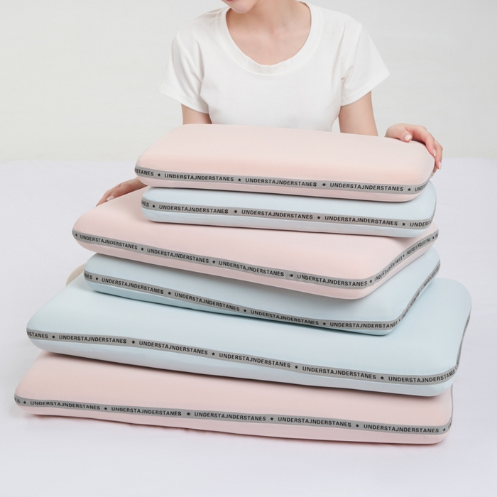 91家纺网 家纺一手货源 找家纺 昕科 2025新款豆芙深睡记忆棉亲子枕-零压生物基记忆棉儿童枕头记忆棉学生枕生物基成人枕芯 粉色豆芙记忆棉-儿童枕 30x47cm/只 