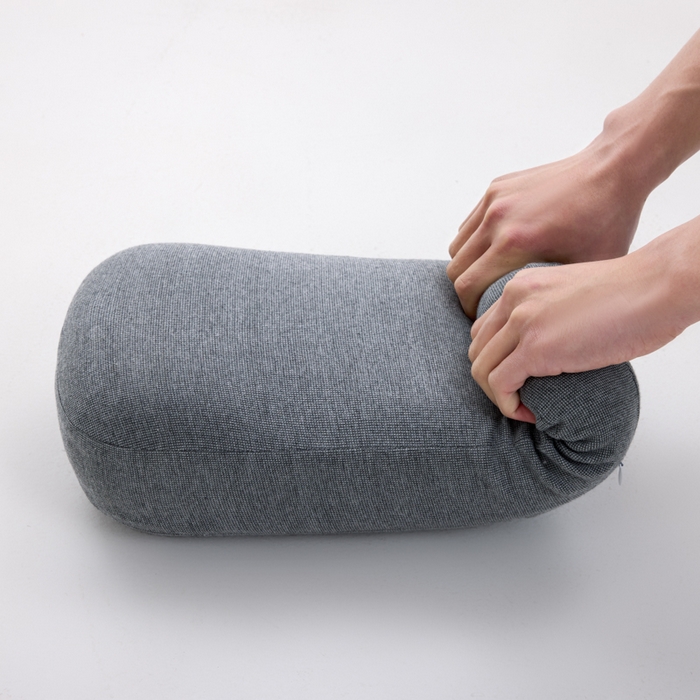 91家纺网 家纺一手货源 找家纺 昕科 2025新款便携记忆棉旅行枕-记忆棉午睡枕旅行出差枕便携小枕头旅游枕头办公司靠枕折叠枕芯 便携小枕头-灰色42x20x9/11cm一只