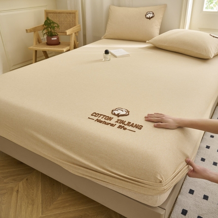 91家纺网 家纺一手货源 找家纺 （总）早晨家纺 2025新款色织纯棉水洗棉毛巾绣床笠