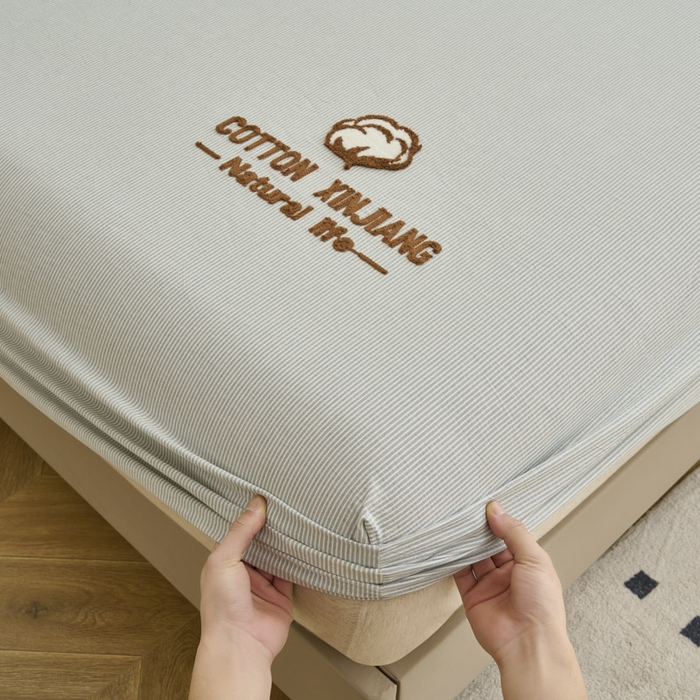 91家纺网 家纺一手货源 找家纺 （总）早晨家纺 2025新款色织纯棉水洗棉毛巾绣床笠