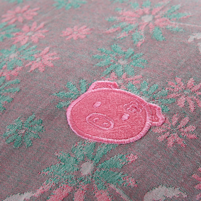 91家纺网 家纺一手货源 找家纺 贤内助家纺 2025新款全棉猪猪侠荞麦枕枕头枕芯保健枕护肩枕 灰色 宽28*长53*高8-10/只