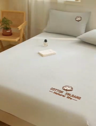 91家纺网 家纺一手货源 找家纺 （总）早晨家纺 2025新款色织纯棉水洗棉毛巾绣床笠