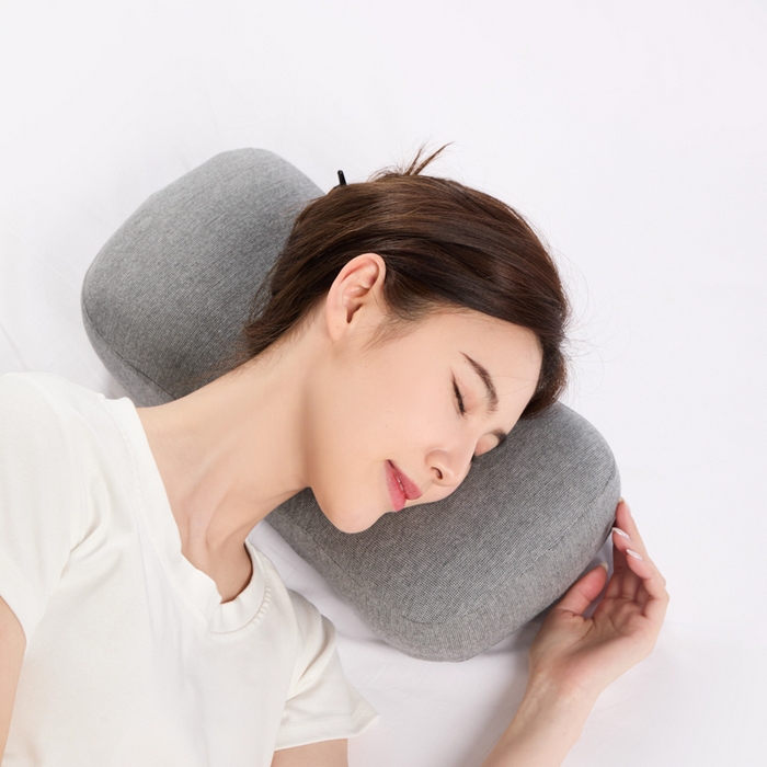 91家纺网 家纺一手货源 找家纺 昕科 2025新款便携记忆棉旅行枕-记忆棉午睡枕旅行出差枕便携小枕头旅游枕头办公司靠枕折叠枕芯 便携小枕头-灰色42x20x9/11cm一只