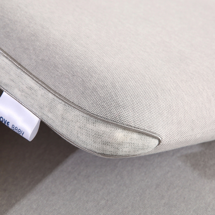 91家纺网 家纺一手货源 找家纺 贤内助家纺 2025新款针织大豆蛋白儿童生物基枕枕芯枕头护肩枕保健枕 灰色 38*60*6/只