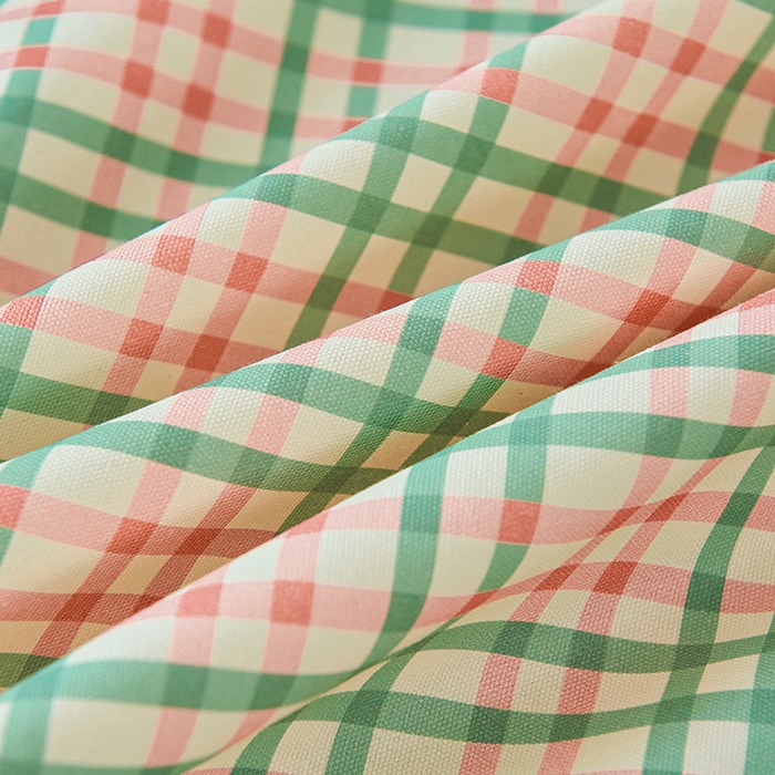 91家纺网 家纺一手货源 找家纺 义博家纺 2025新款纯棉老粗布床单 青年小格