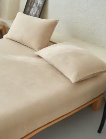 91家纺网 家纺一手货源 找家纺 早晨家纺 2025新款肌理纹纯棉提花床笠 肌理纹床笠-浅驼