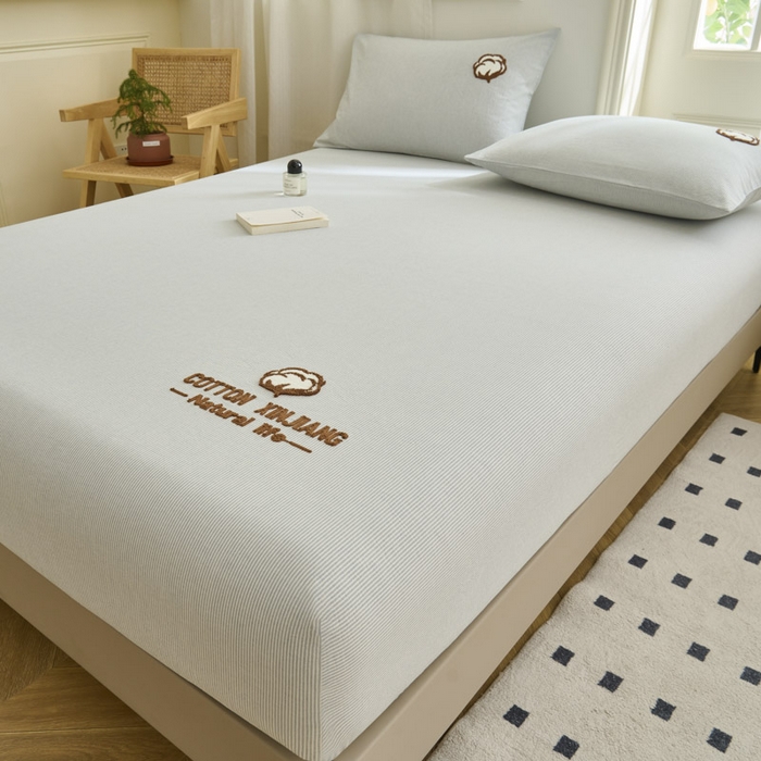 91家纺网 家纺一手货源 找家纺 （总）早晨家纺 2025新款色织纯棉水洗棉毛巾绣床笠