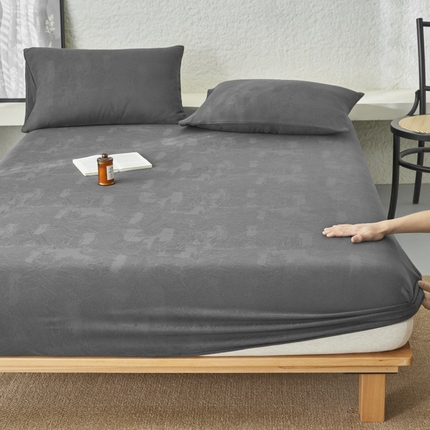 91家纺网 家纺一手货源 找家纺 （总）早晨家纺 2025新款肌理纹纯棉提花床笠