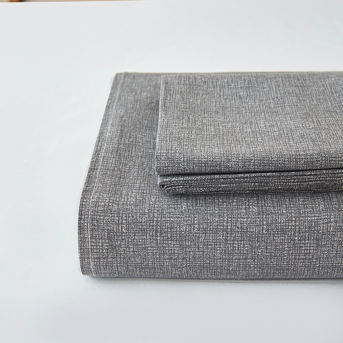 91家纺网 家纺一手货源 找家纺 义博家纺 2025新款纯棉老粗布床单 碳素灰