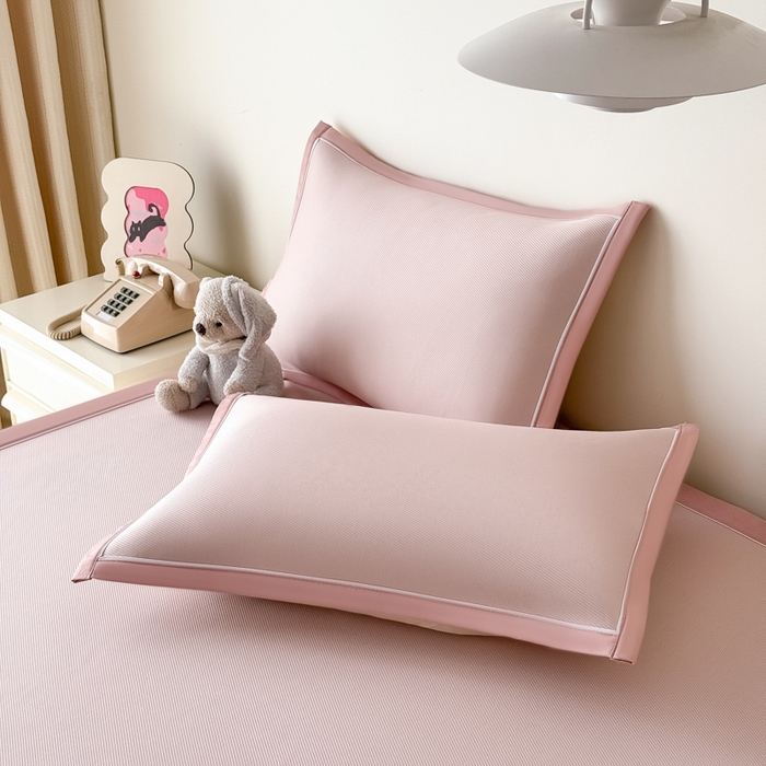 91家纺网 家纺一手货源 找家纺 九花鹿 2025新款凉感PE卡通冰丝席-凉席款 派对小兔