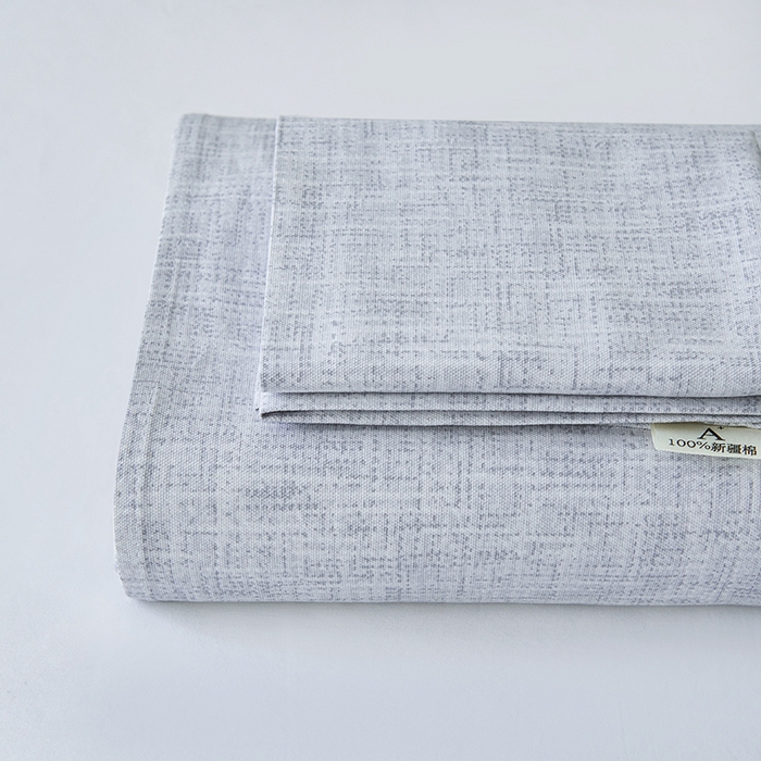 91家纺网 家纺一手货源 找家纺 义博家纺 2025新款纯棉老粗布床单 复古灰