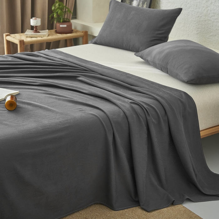 91家纺网 家纺一手货源 找家纺 （总）早晨家纺 2025新款肌理纹纯棉提花床单