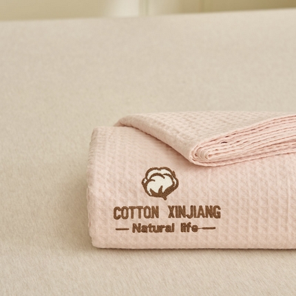 早晨家纺 2025新款纯棉华夫格床单 纯棉华夫格床单-玉色