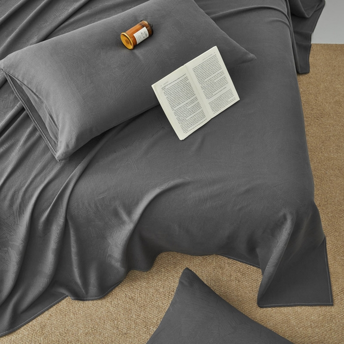 91家纺网 家纺一手货源 找家纺 （总）早晨家纺 2025新款肌理纹纯棉提花床单