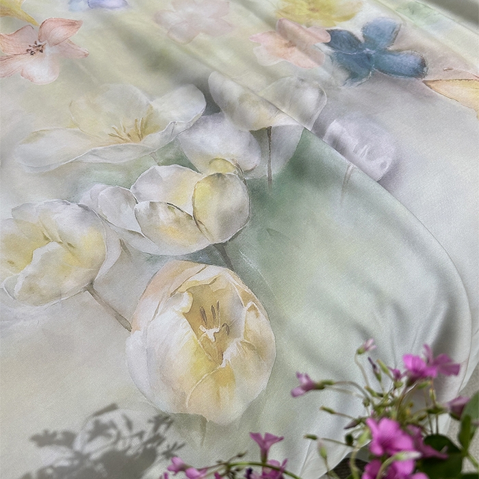 91家纺网 家纺一手货源 找家纺 元元家居（元元被业） 2025新款御丝锻蚕丝夏被夏凉被空调被 可颂