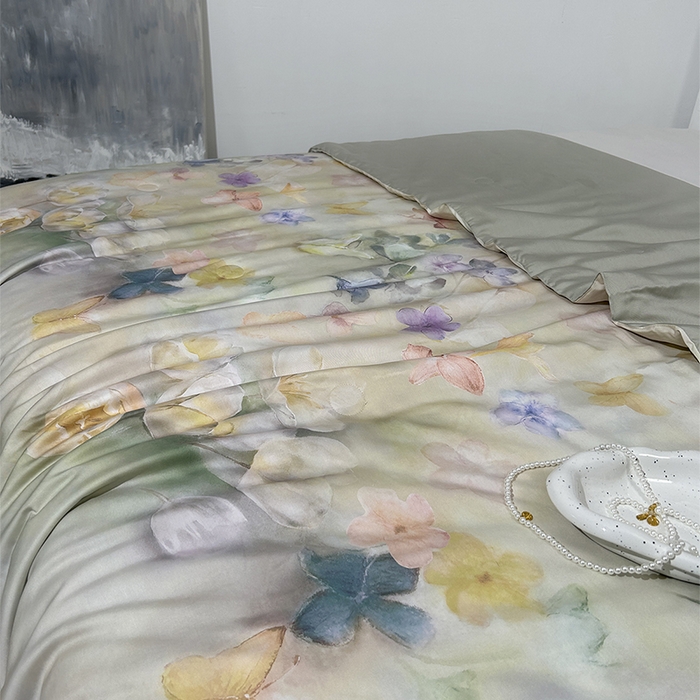 91家纺网 家纺一手货源 找家纺 元元家居（元元被业） 2025新款御丝锻蚕丝夏被夏凉被空调被 可颂