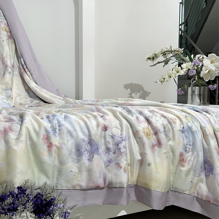 91家纺网 家纺一手货源 找家纺 元元家居（元元被业） 2025新款御丝锻蚕丝夏被夏凉被空调被 乐悠