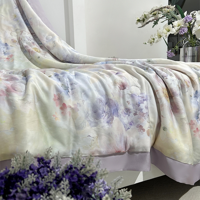 91家纺网 家纺一手货源 找家纺 元元家居（元元被业） 2025新款御丝锻蚕丝夏被夏凉被空调被 乐悠