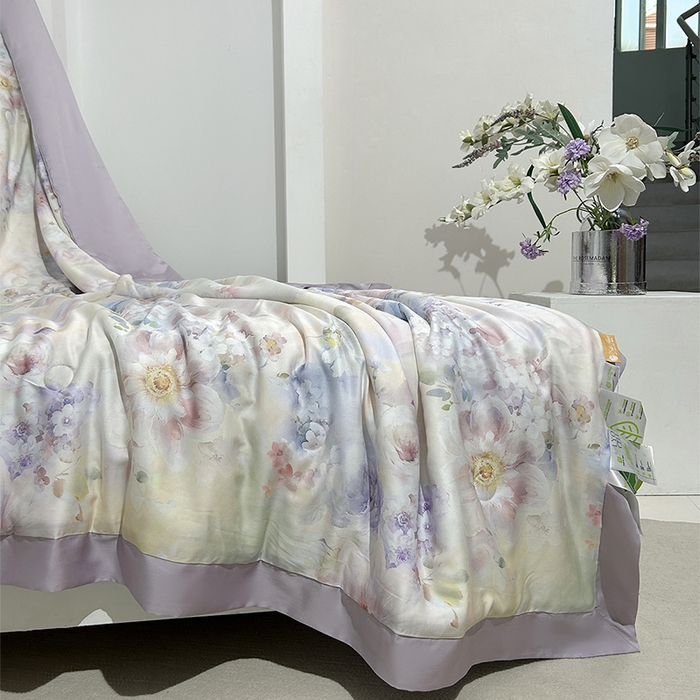 91家纺网 家纺一手货源 找家纺 元元家居（元元被业） 2025新款御丝锻蚕丝夏被夏凉被空调被 乐悠