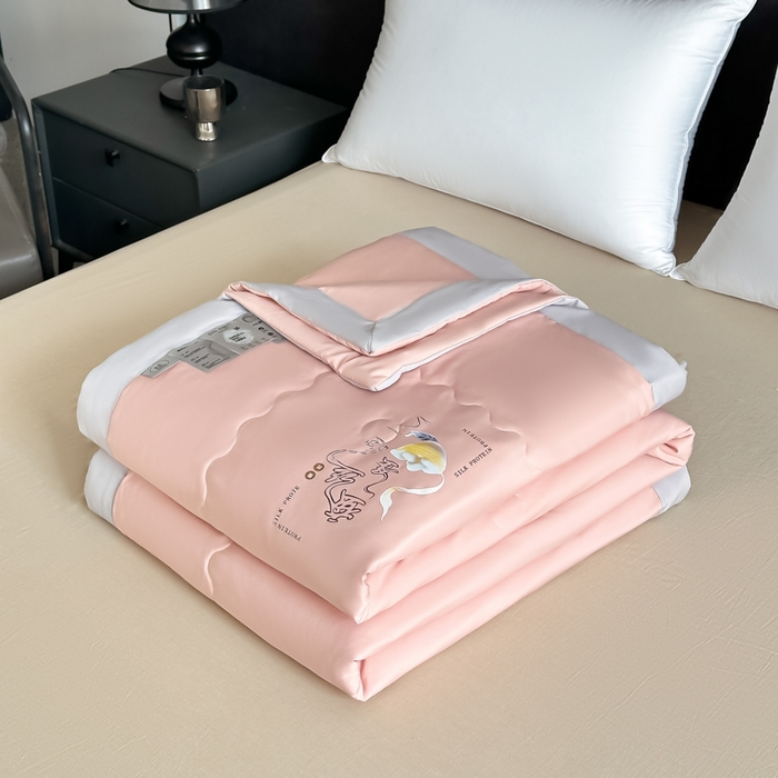 91家纺网 家纺一手货源 找家纺 芭芭棉家纺 2025新款桑蚕丝夏被夏凉被空调被 柔情玉