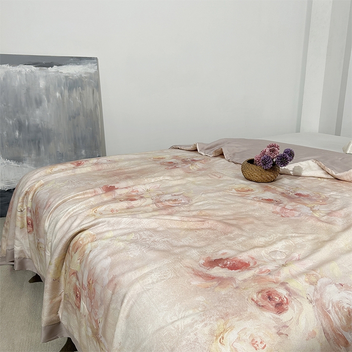 91家纺网 家纺一手货源 找家纺 元元家居（元元被业） 2025新款御丝锻蚕丝夏被夏凉被空调被 漫束