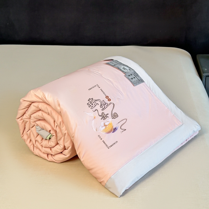 91家纺网 家纺一手货源 找家纺 芭芭棉家纺 2025新款桑蚕丝夏被夏凉被空调被 柔情玉