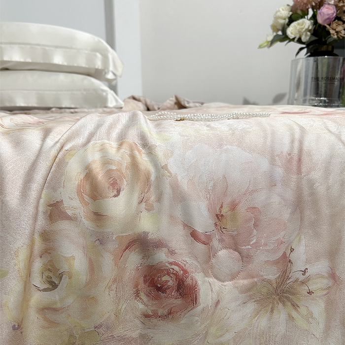 91家纺网 家纺一手货源 找家纺 元元家居（元元被业） 2025新款御丝锻蚕丝夏被夏凉被空调被 漫束