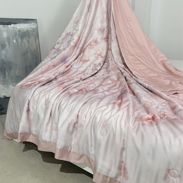 91家纺网 家纺一手货源 找家纺 元元家居（元元被业） 2025新款御丝锻蚕丝夏被夏凉被空调被 维多利