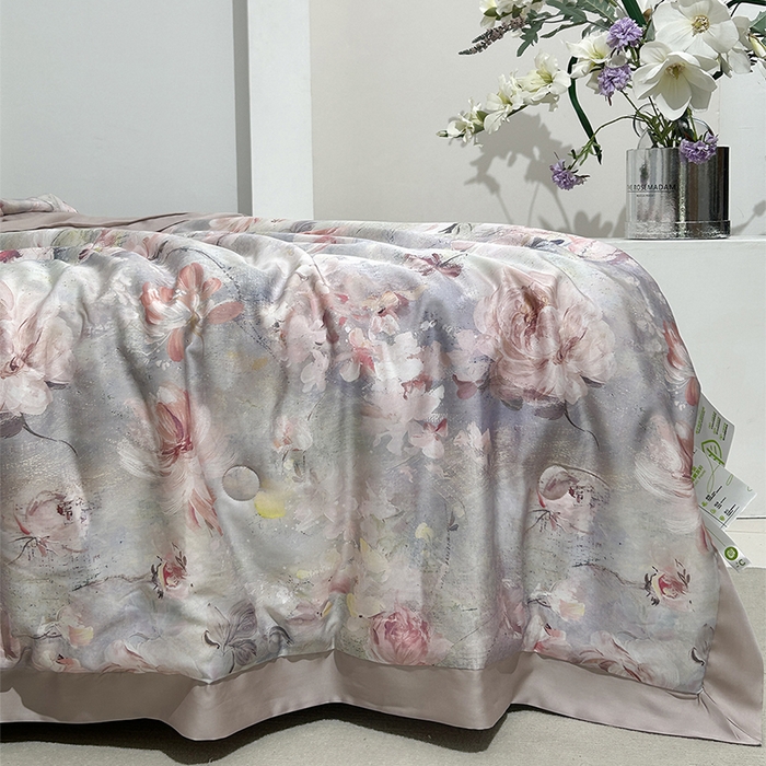 91家纺网 家纺一手货源 找家纺 元元家居（元元被业） 2025新款御丝锻蚕丝夏被夏凉被空调被 云汐