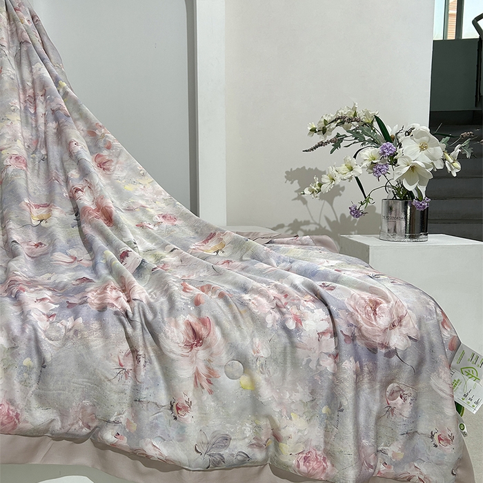 91家纺网 家纺一手货源 找家纺 元元家居（元元被业） 2025新款御丝锻蚕丝夏被夏凉被空调被 云汐