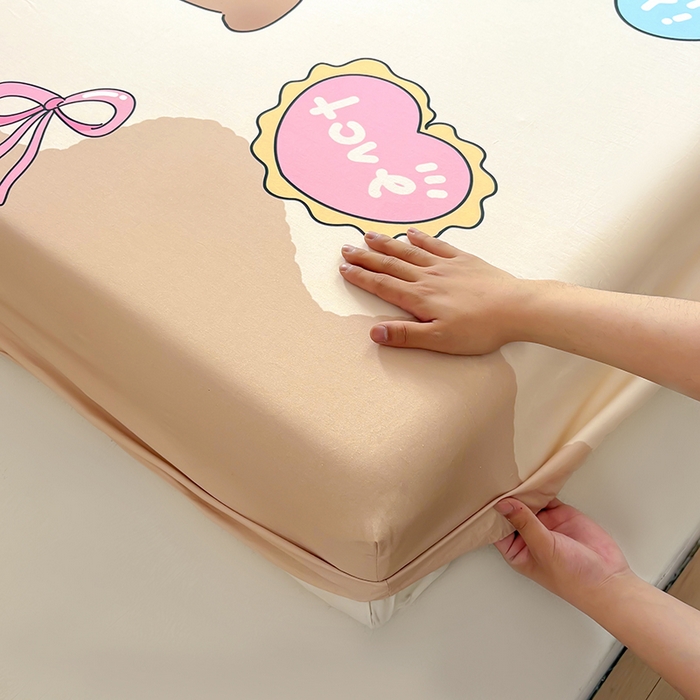 91家纺网 家纺一手货源 找家纺 浩诚 2025新款卡皮巴拉原创IP全棉纯棉大版单床笠单枕套床笠枕套单件-有作品登记证书 睡梦巴拉