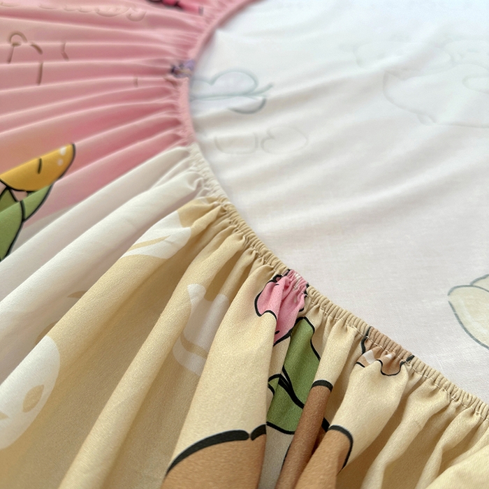 91家纺网 家纺一手货源 找家纺 浩诚 2025新款卡皮巴拉原创IP全棉纯棉大版单床笠单枕套床笠枕套单件-有作品登记证书 幸运巴拉