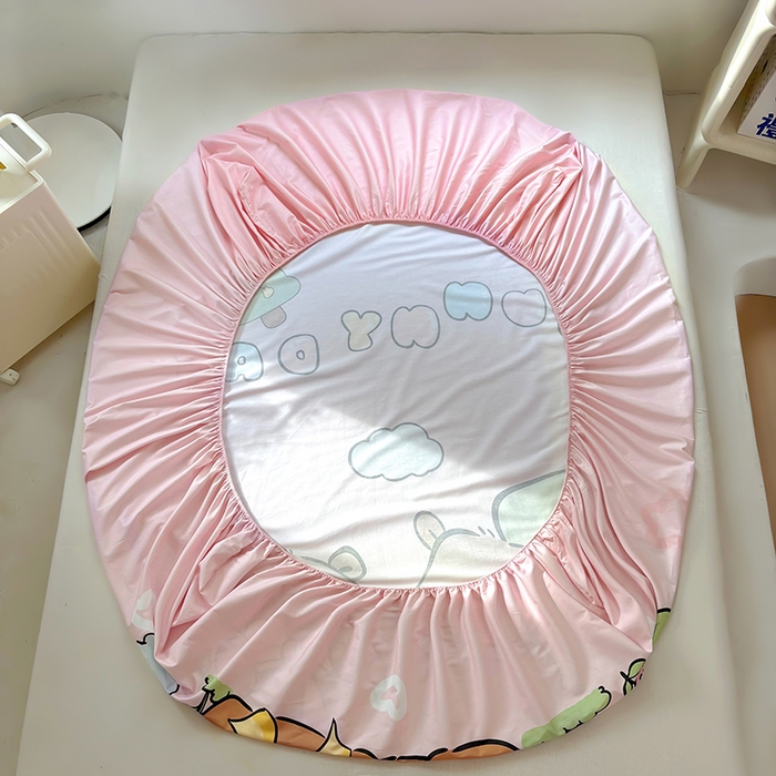 91家纺网 家纺一手货源 找家纺 浩诚 2025新款卡皮巴拉原创IP全棉纯棉大版单床笠单枕套床笠枕套单件-有作品登记证书 阳光巴拉