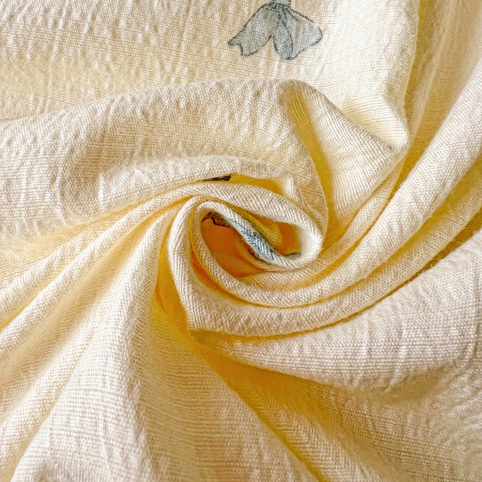 91家纺网 家纺一手货源 找家纺 水木坊 2025新款云感提花双层纱花边床单 蝴蝶飞