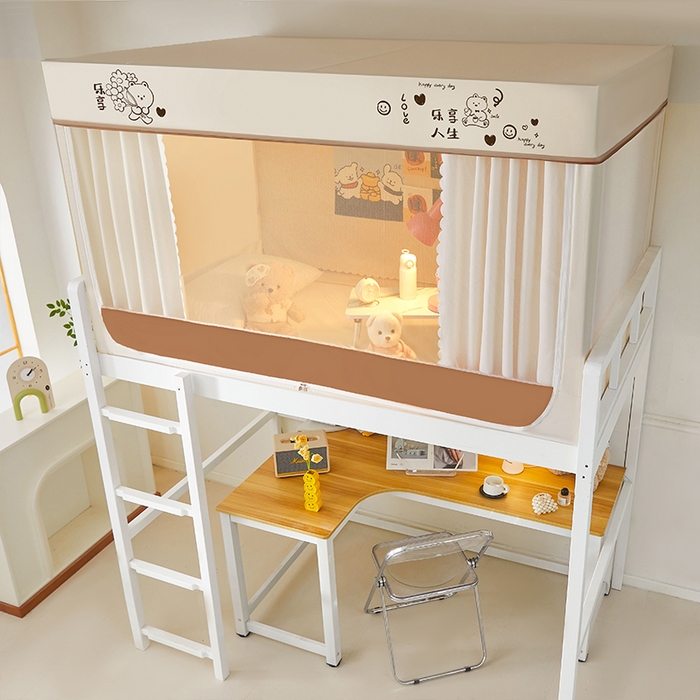 91家纺网 家纺一手货源 找家纺 薇梦蚊帐 2025新款学生宿舍遮光蚊帐 乐享人生