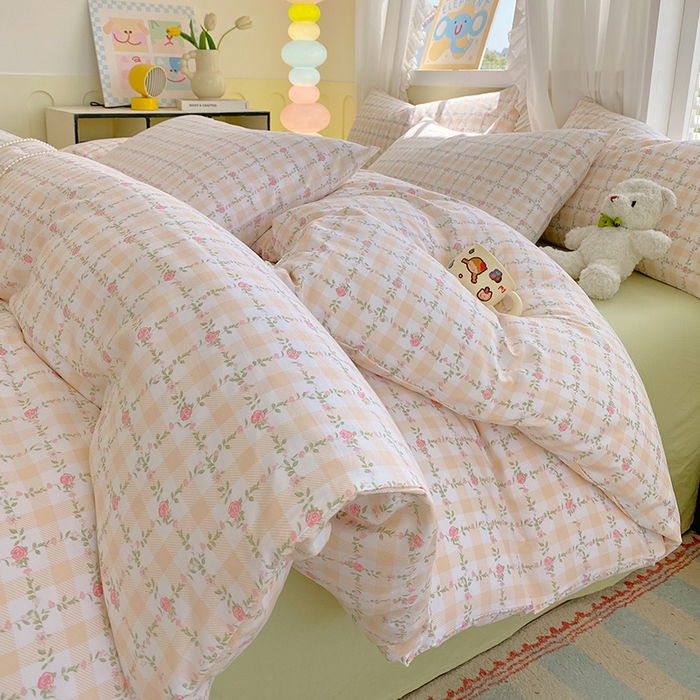 91家纺网 家纺一手货源 找家纺 （总）雨彤家纺 2025年新款软糯糯云朵水洗棉印花四件套