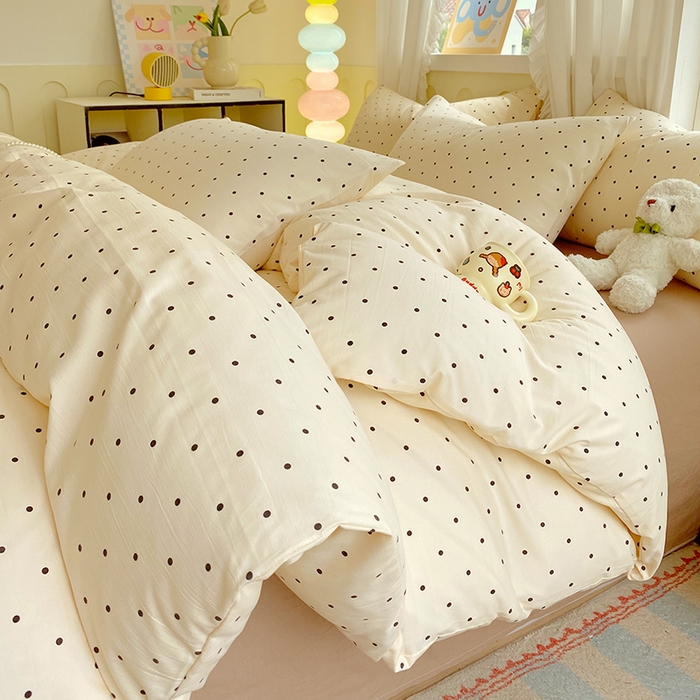 91家纺网 家纺一手货源 找家纺 （总）雨彤家纺 2025年新款软糯糯云朵水洗棉印花四件套