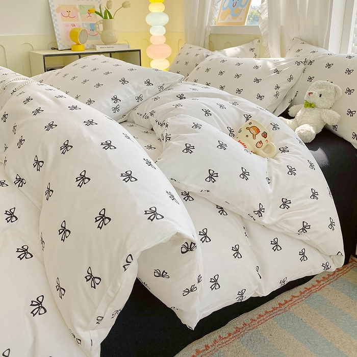 91家纺网 家纺一手货源 找家纺 （总）雨彤家纺 2025年新款软糯糯云朵水洗棉印花四件套