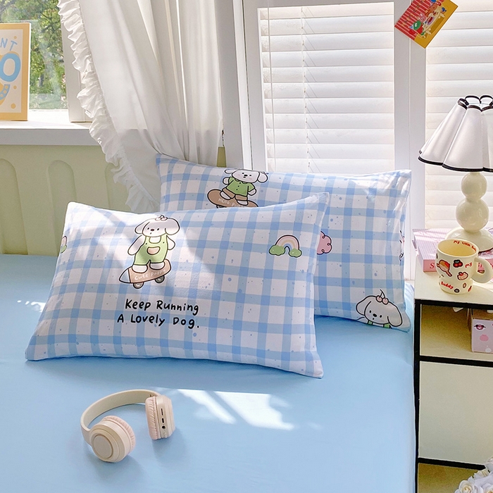 91家纺网 家纺一手货源 找家纺 雨彤家纺 2025年新款软糯糯云朵水洗棉印花四件套 活力宝贝