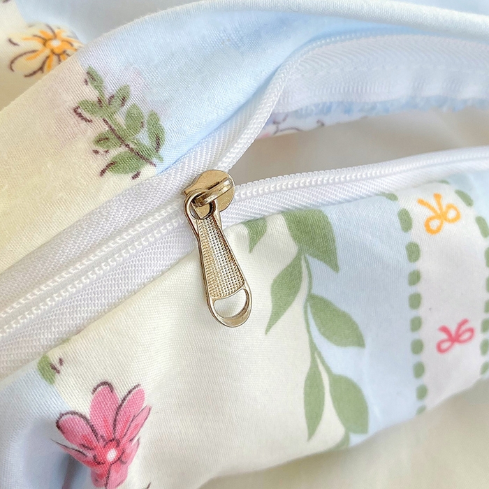 91家纺网 家纺一手货源 找家纺 雨彤家纺 2025年新款软糯糯云朵水洗棉印花四件套 灵兰小兔