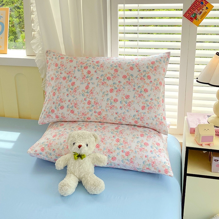 91家纺网 家纺一手货源 找家纺 雨彤家纺 2025年新款软糯糯云朵水洗棉印花四件套 蔷薇岛屿