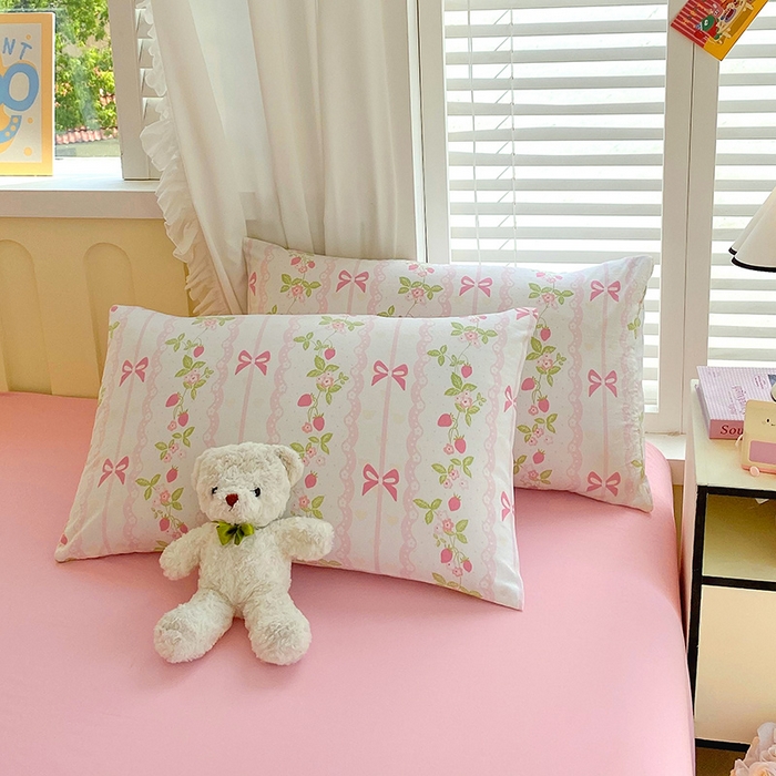 91家纺网 家纺一手货源 找家纺 雨彤家纺 2025年新款软糯糯云朵水洗棉印花四件套 微风许甜