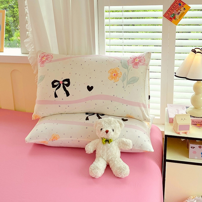 91家纺网 家纺一手货源 找家纺 雨彤家纺 2025年新款软糯糯云朵水洗棉印花四件套 氧气周末