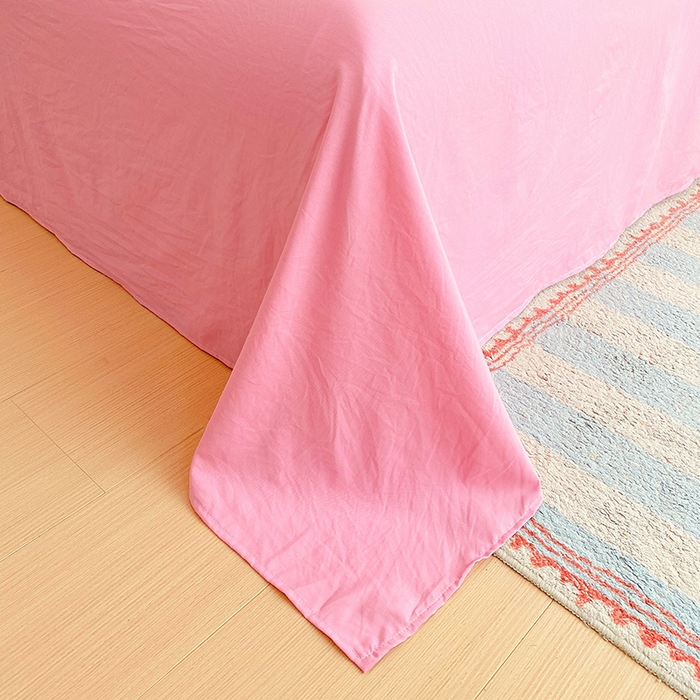 91家纺网 家纺一手货源 找家纺 雨彤家纺 2025年新款软糯糯云朵水洗棉印花四件套 氧气周末