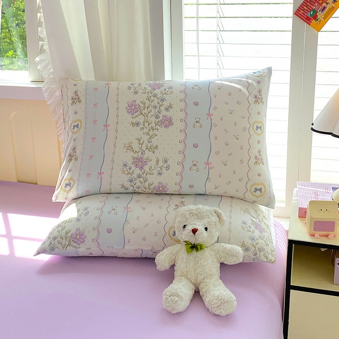 91家纺网 家纺一手货源 找家纺 雨彤家纺 2025年新款软糯糯云朵水洗棉印花四件套 知音花彩