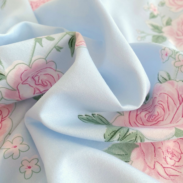 91家纺网 家纺一手货源 找家纺 雨彤家纺 2025年新款软糯糯云朵水洗棉印花四件套 妆立春风