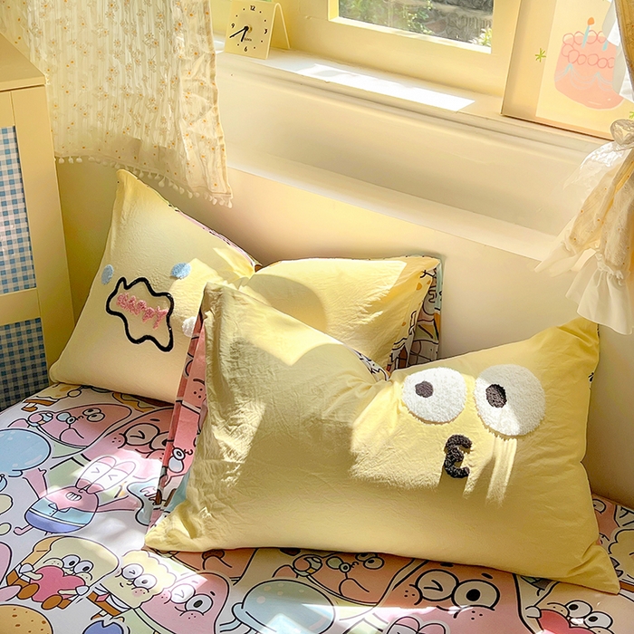 91家纺网 家纺一手货源 找家纺 易辰美 2025新款水洗棉毛巾绣夏被空调被夏凉被四件套 海宝宝