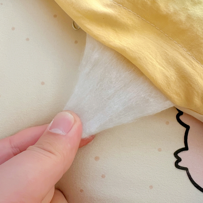 91家纺网 家纺一手货源 找家纺 易辰美 2025新款水洗棉毛巾绣夏被空调被夏凉被四件套 小哪吒（黄）