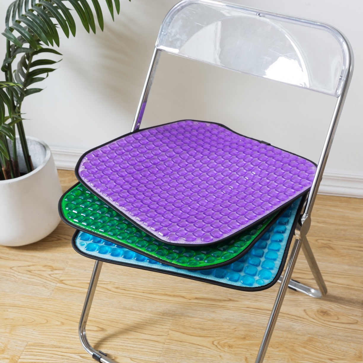 91家纺网 家纺一手货源 找家纺 境月枕芯坊 2025新款凝胶坐垫 紫色